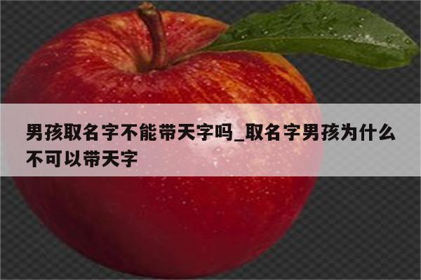 男孩取名字不能带天字吗_取名字男孩为什么不可以带天字